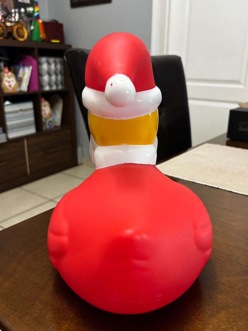Santa Jumbo Rubber Duck - Red, White, Orange Holiday Decor - Picture 2 of 4